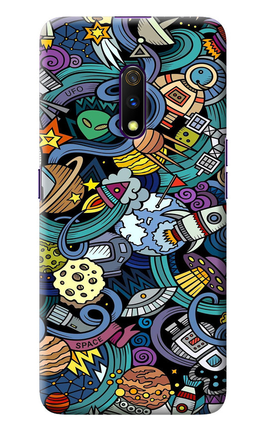 Space Abstract Realme X Back Cover