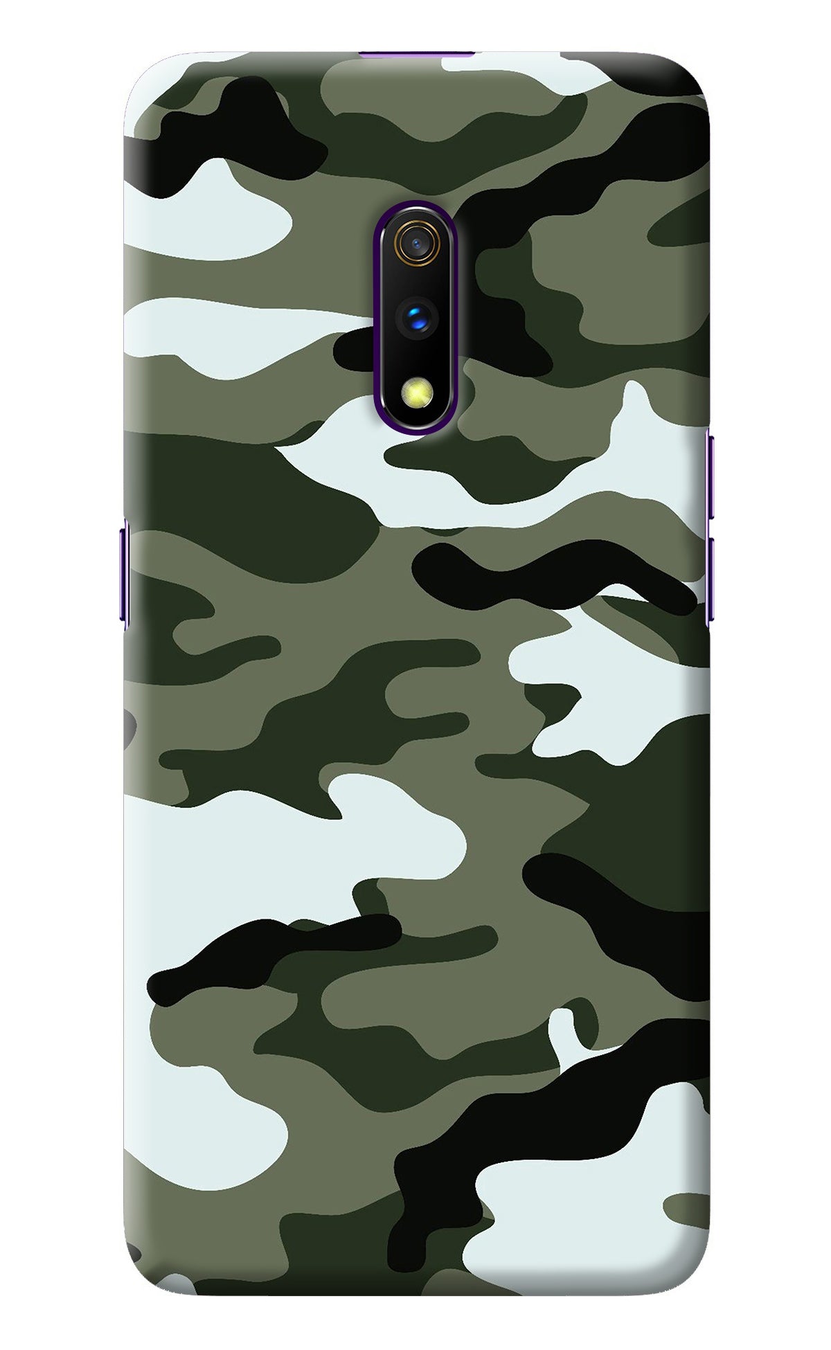 Camouflage Realme X Back Cover