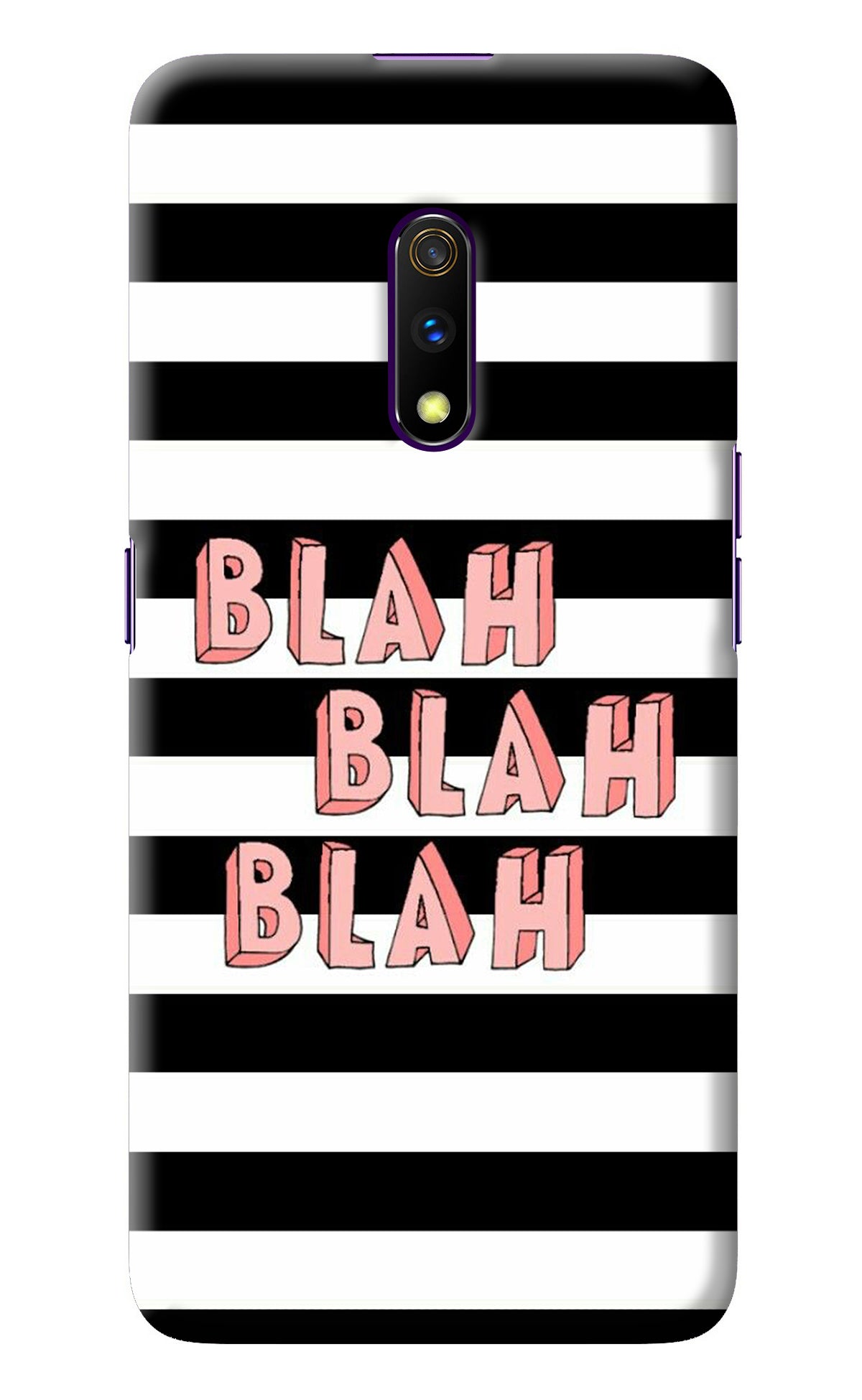 Blah Blah Blah Realme X Back Cover