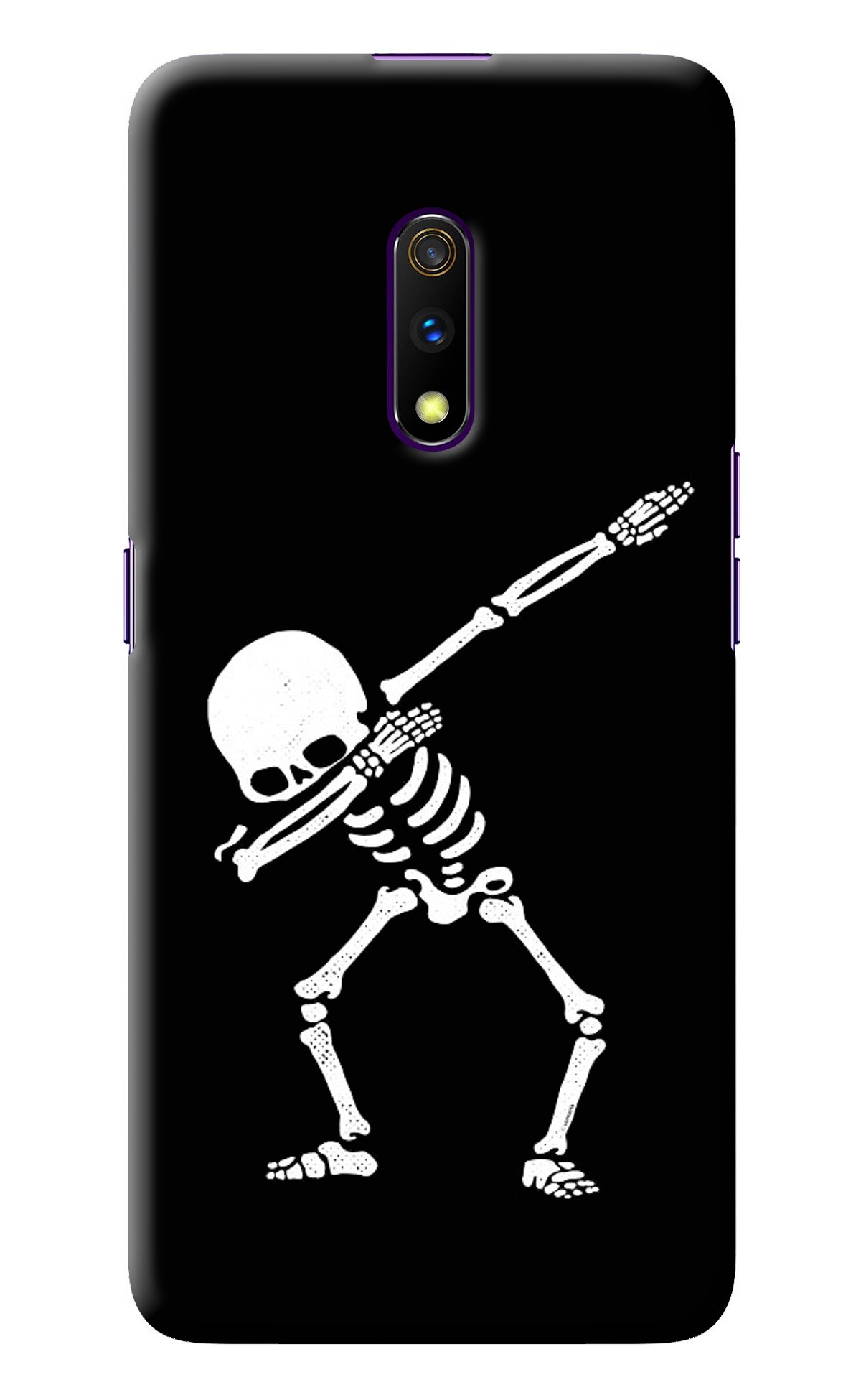 Dabbing Skeleton Art Realme X Back Cover