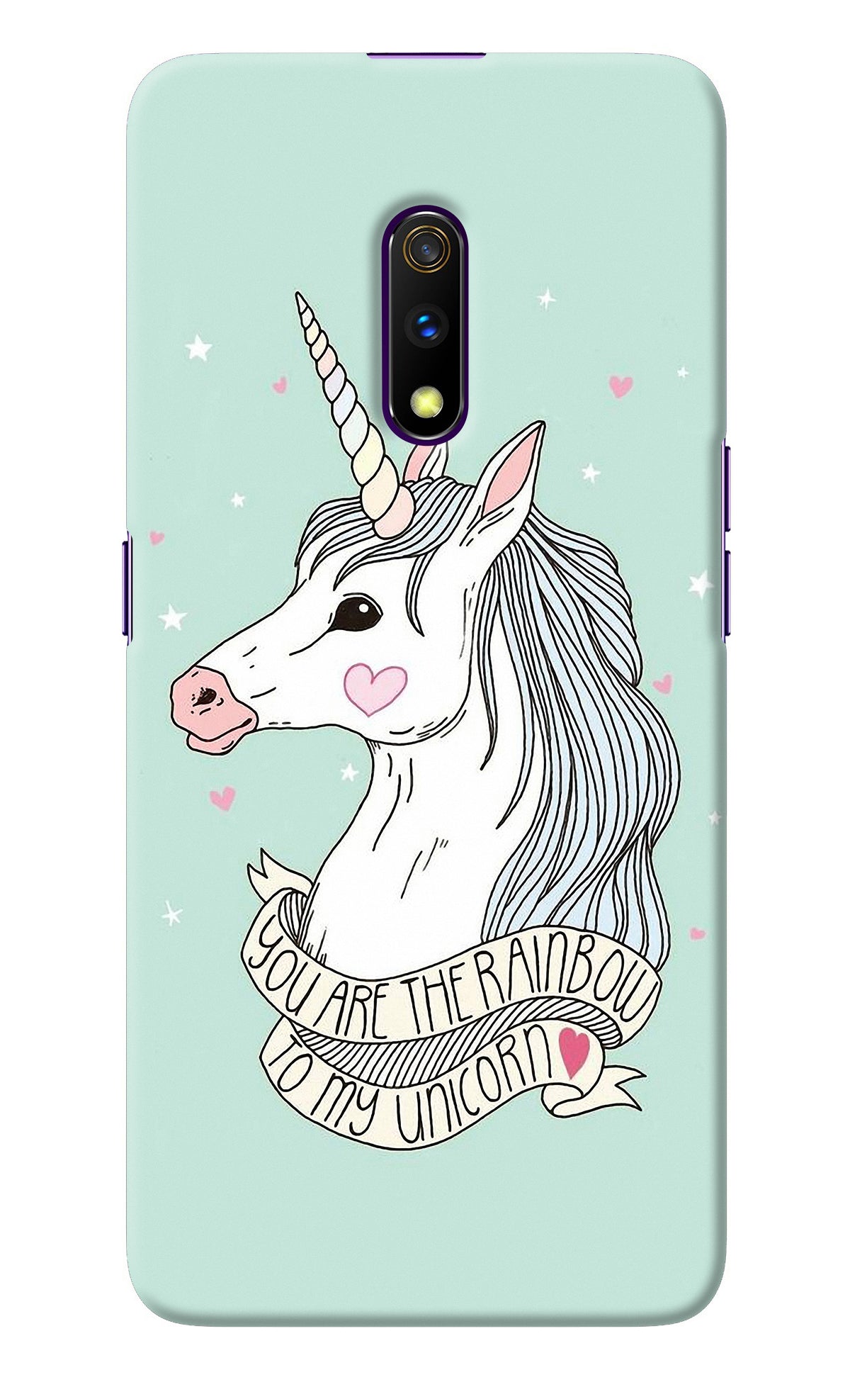 Unicorn Wallpaper Realme X Back Cover