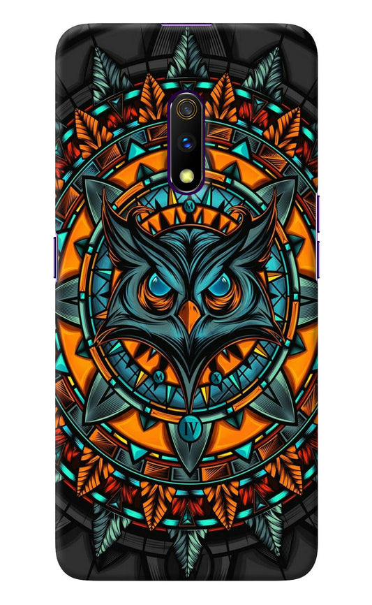 Angry Owl Art Realme X Back Cover