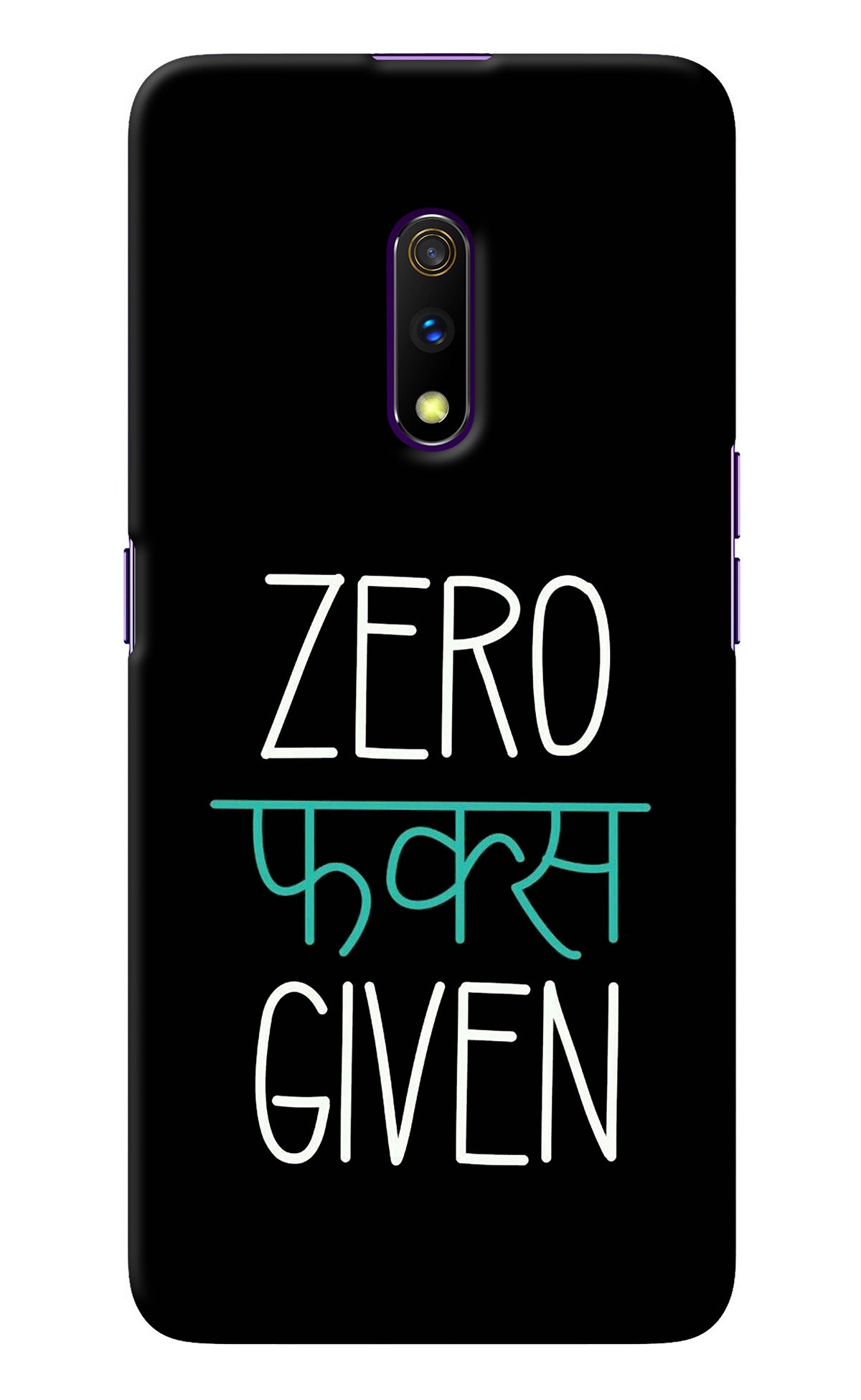 Zero Fucks Given Realme X Back Cover