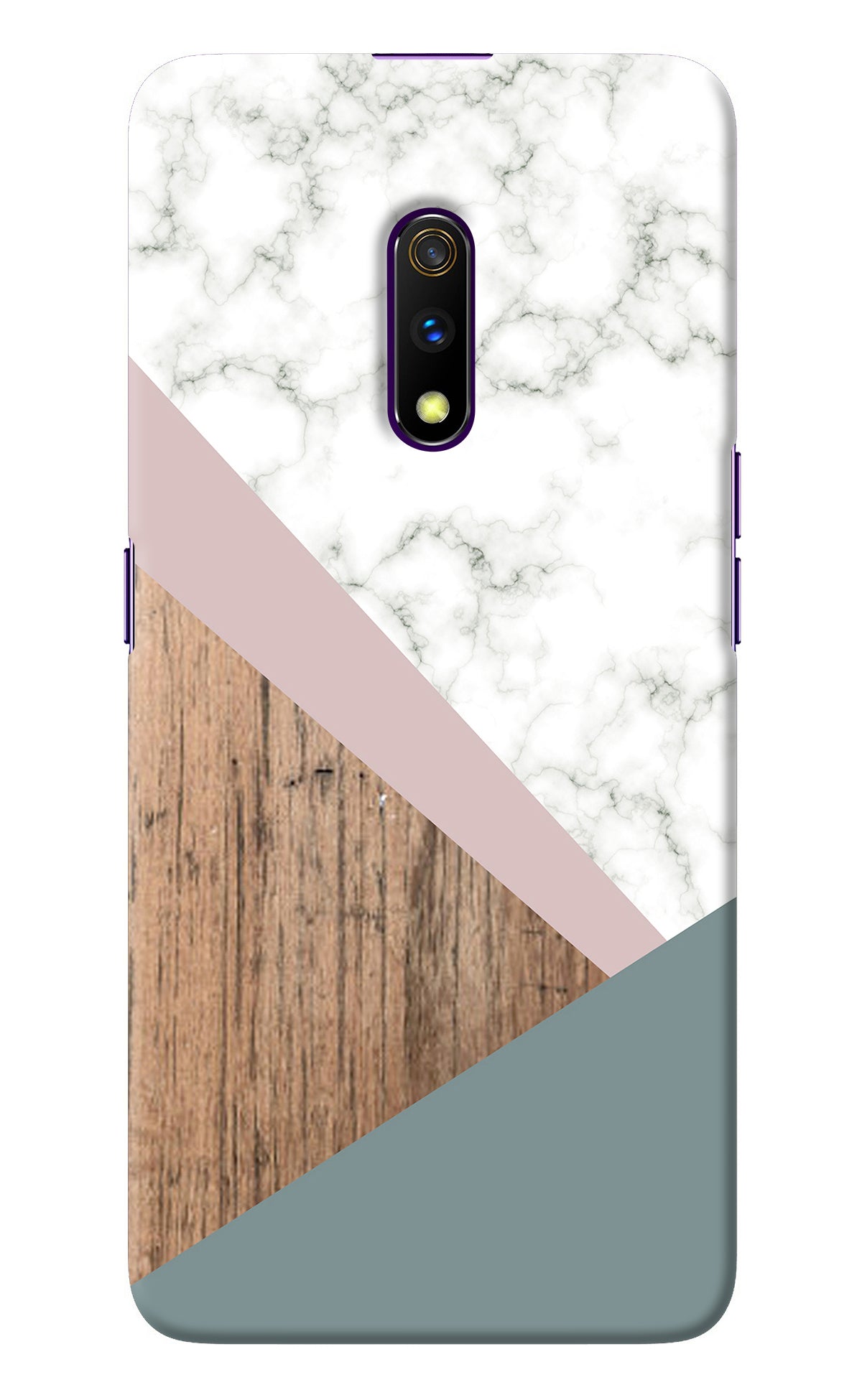 Marble wood Abstract Realme X Back Cover