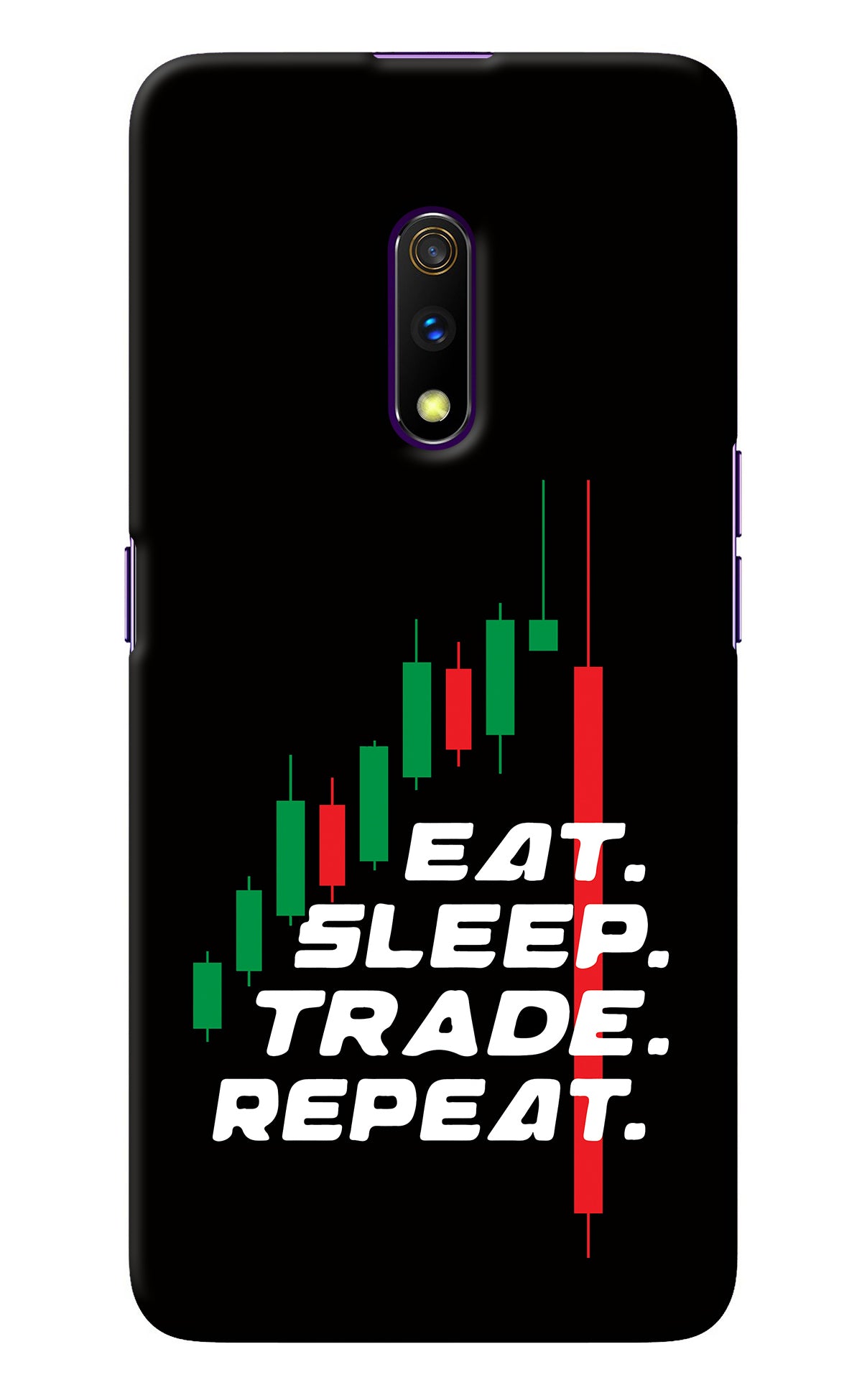 Eat Sleep Trade Repeat Realme X Back Cover