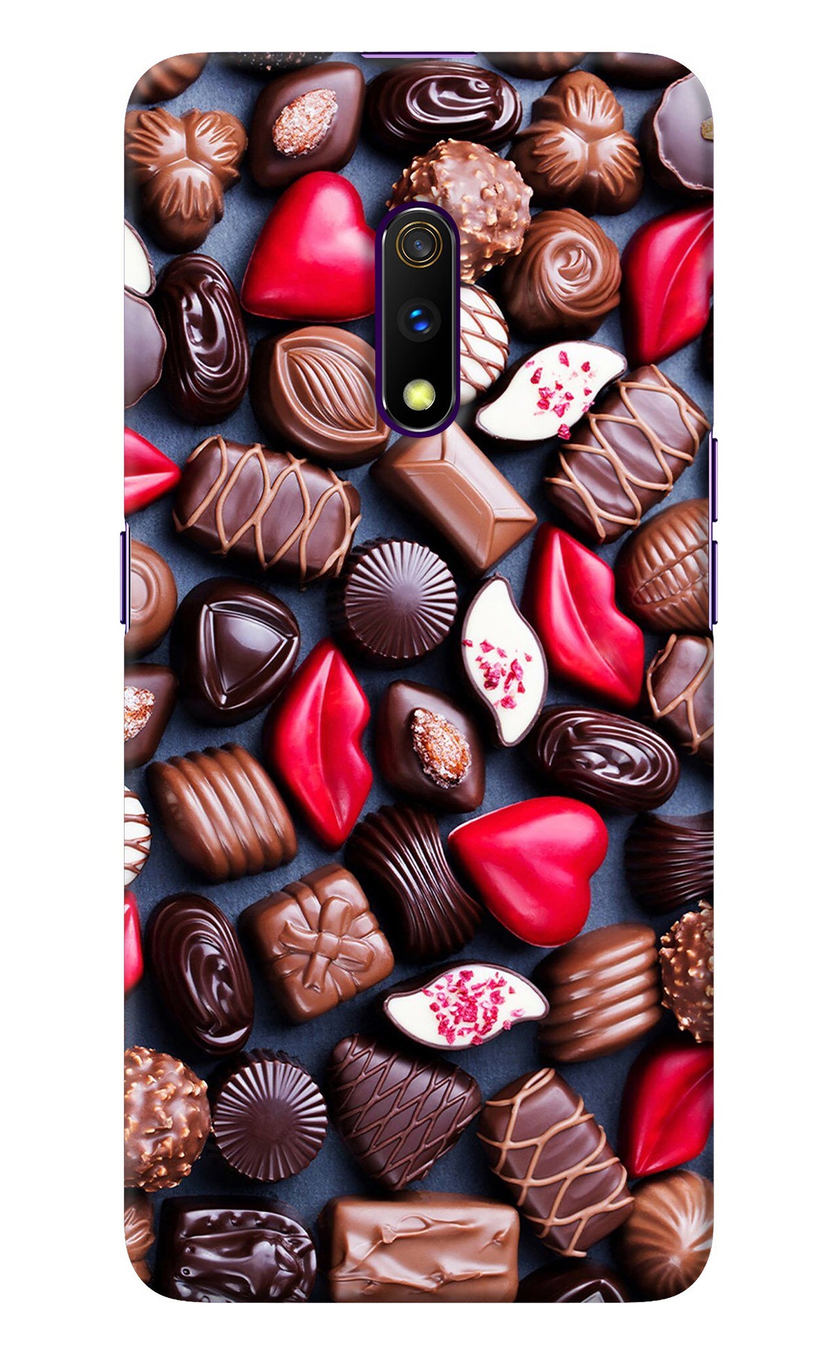 Chocolates Realme X Back Cover