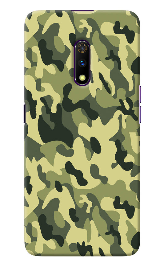 Camouflage Realme X Back Cover