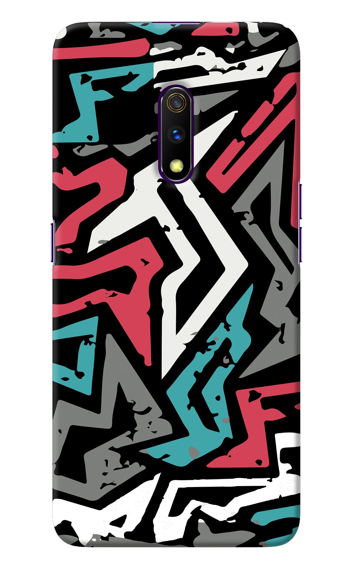 Geometric Graffiti Realme X Back Cover