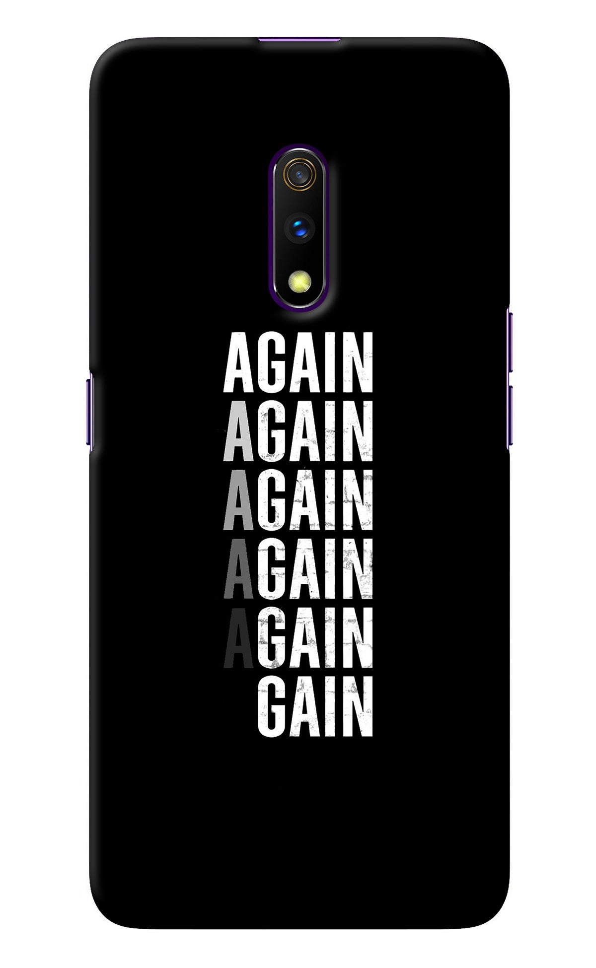 Again Again Gain Realme X Back Cover