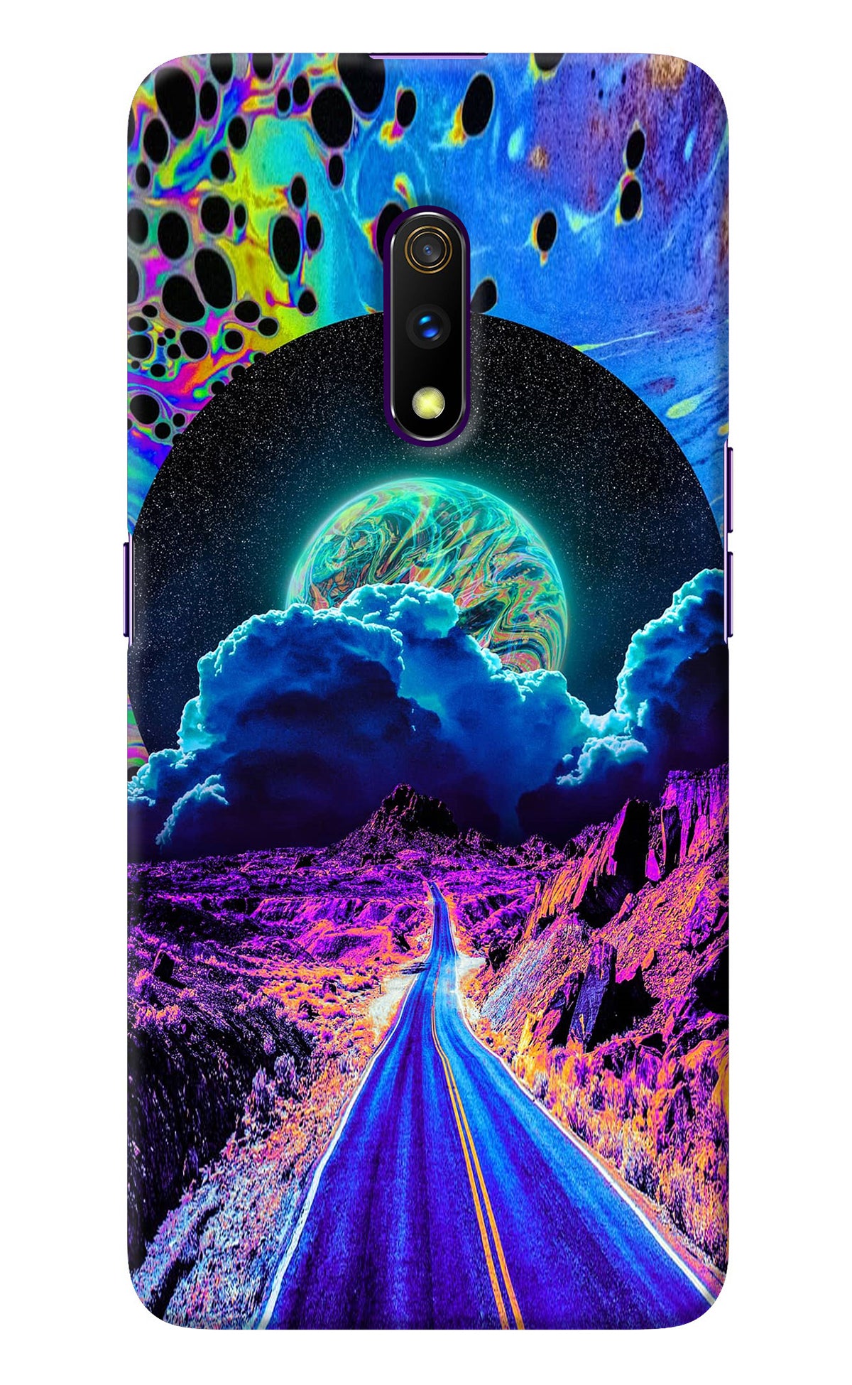 Psychedelic Painting Realme X Back Cover