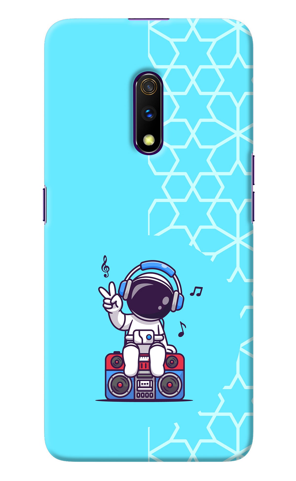 Cute Astronaut Chilling Realme X Back Cover