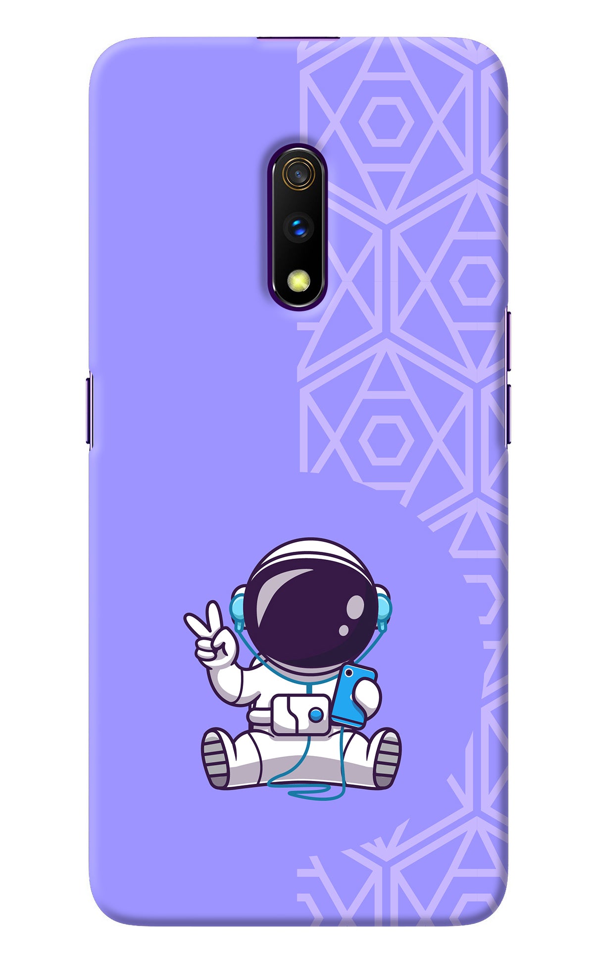 Cute Astronaut Chilling Realme X Back Cover