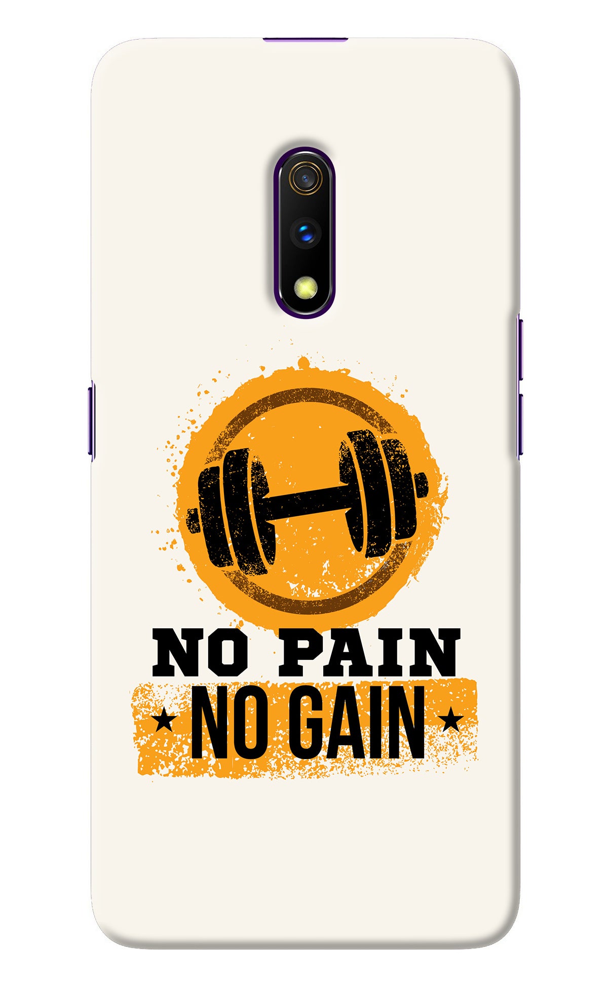 No Pain No Gain Realme X Back Cover