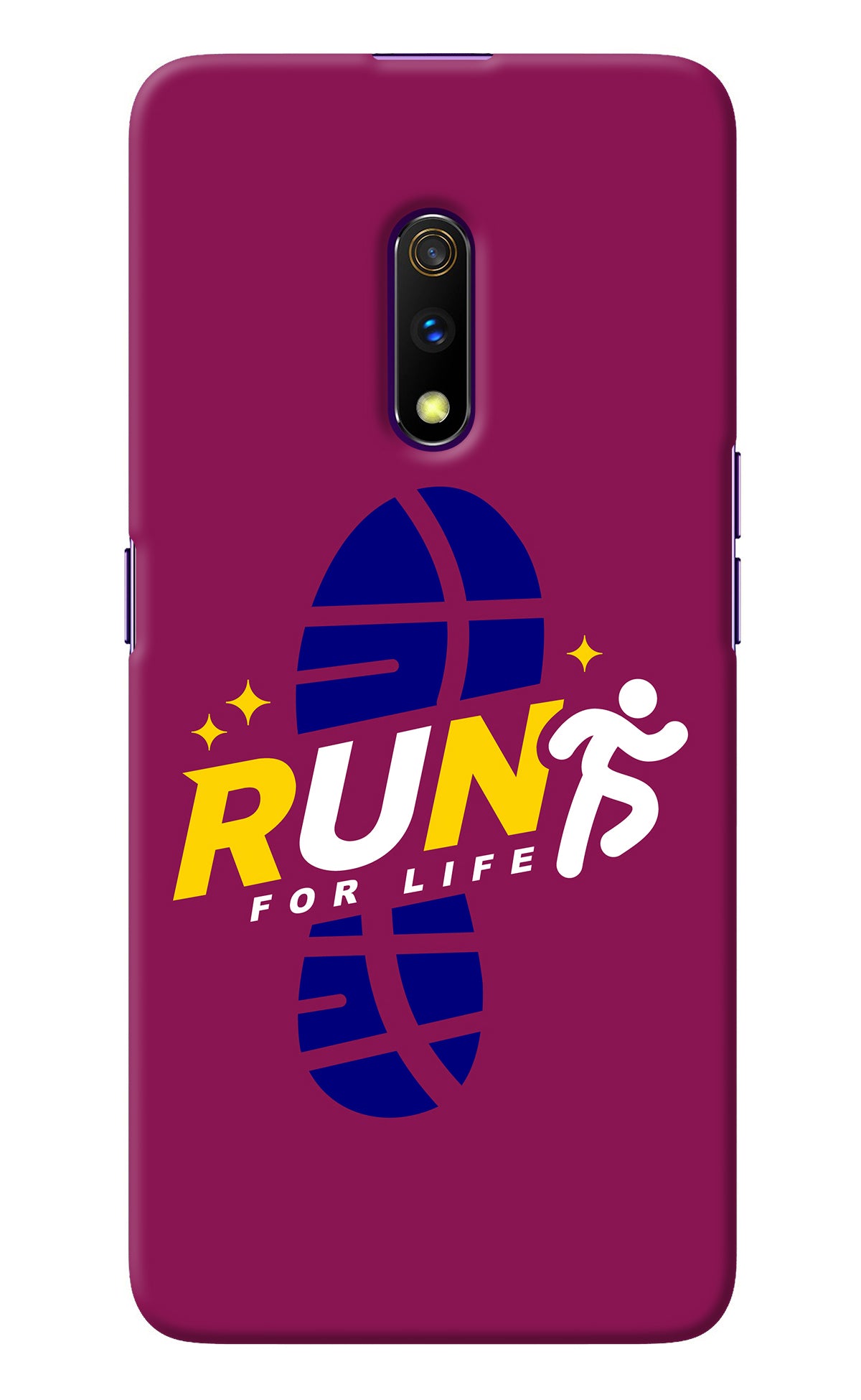 Run for Life Realme X Back Cover