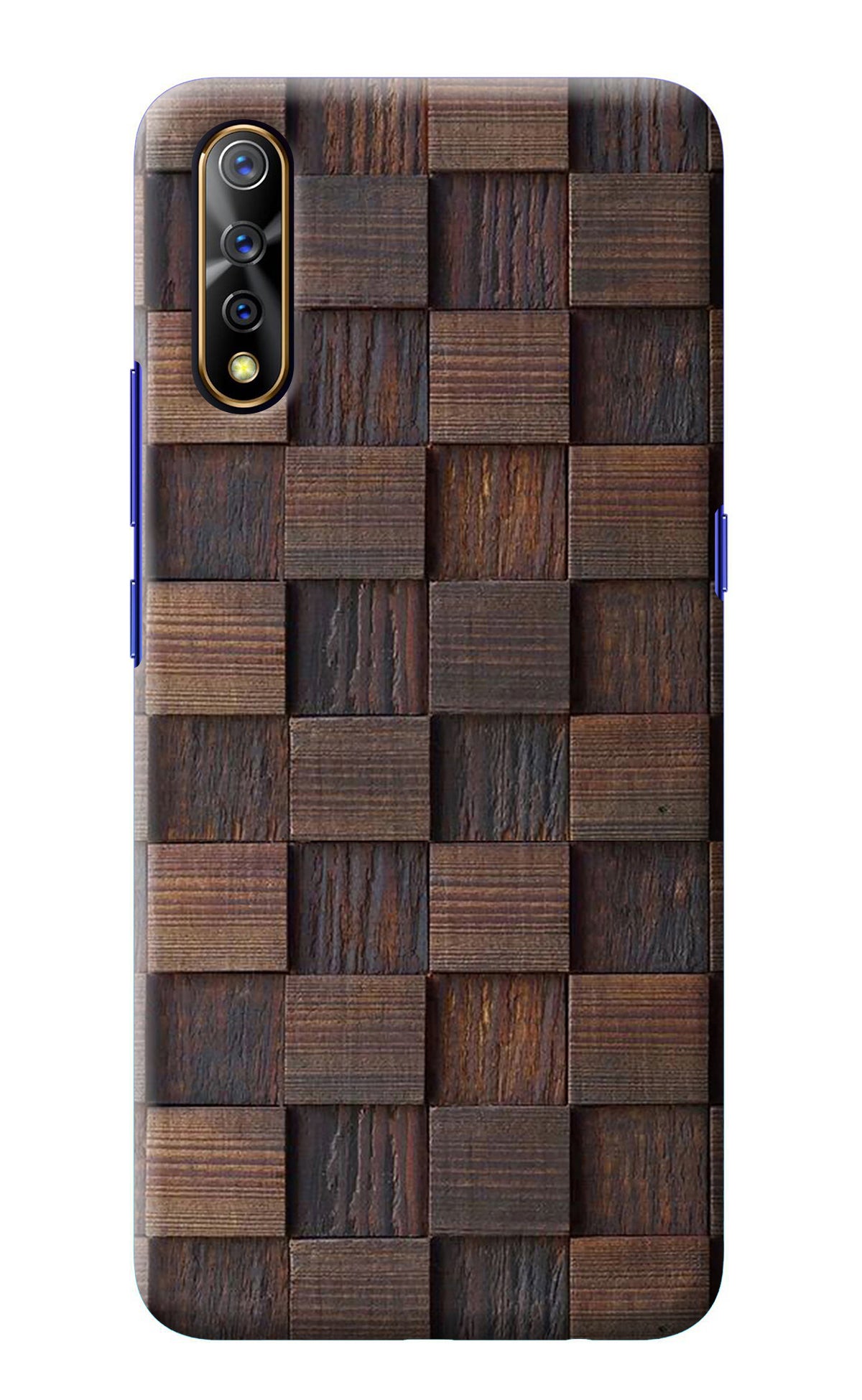 Wooden Cube Design Vivo S1/Z1x Back Cover