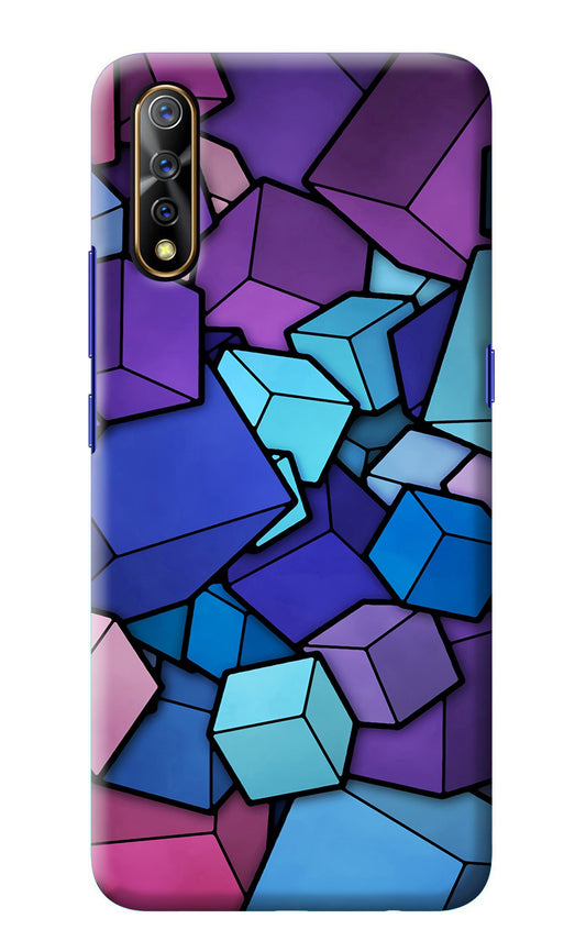 Cubic Abstract Vivo S1/Z1x Back Cover