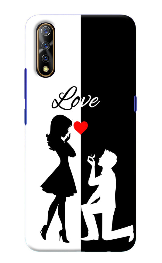 Love Propose Black And White Vivo S1/Z1x Back Cover