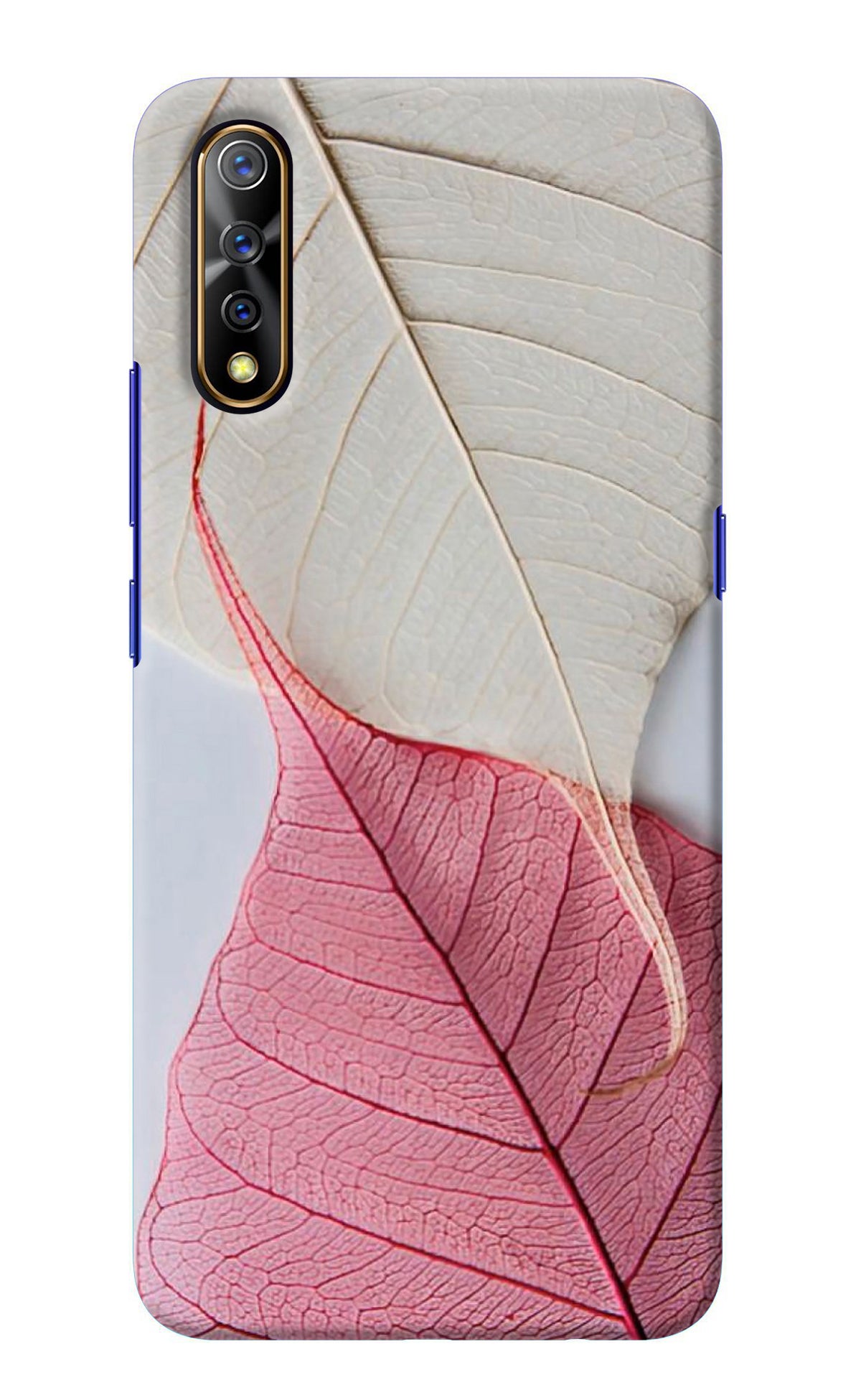 White Pink Leaf Vivo S1/Z1x Back Cover