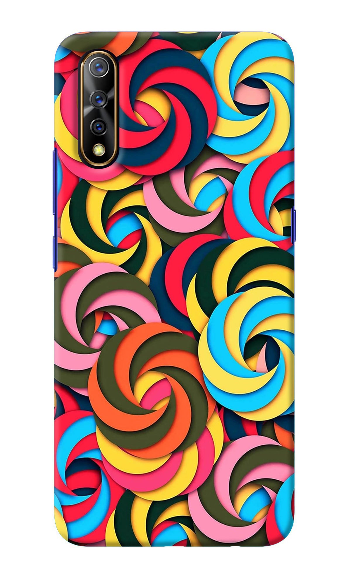 Spiral Pattern Vivo S1/Z1x Back Cover