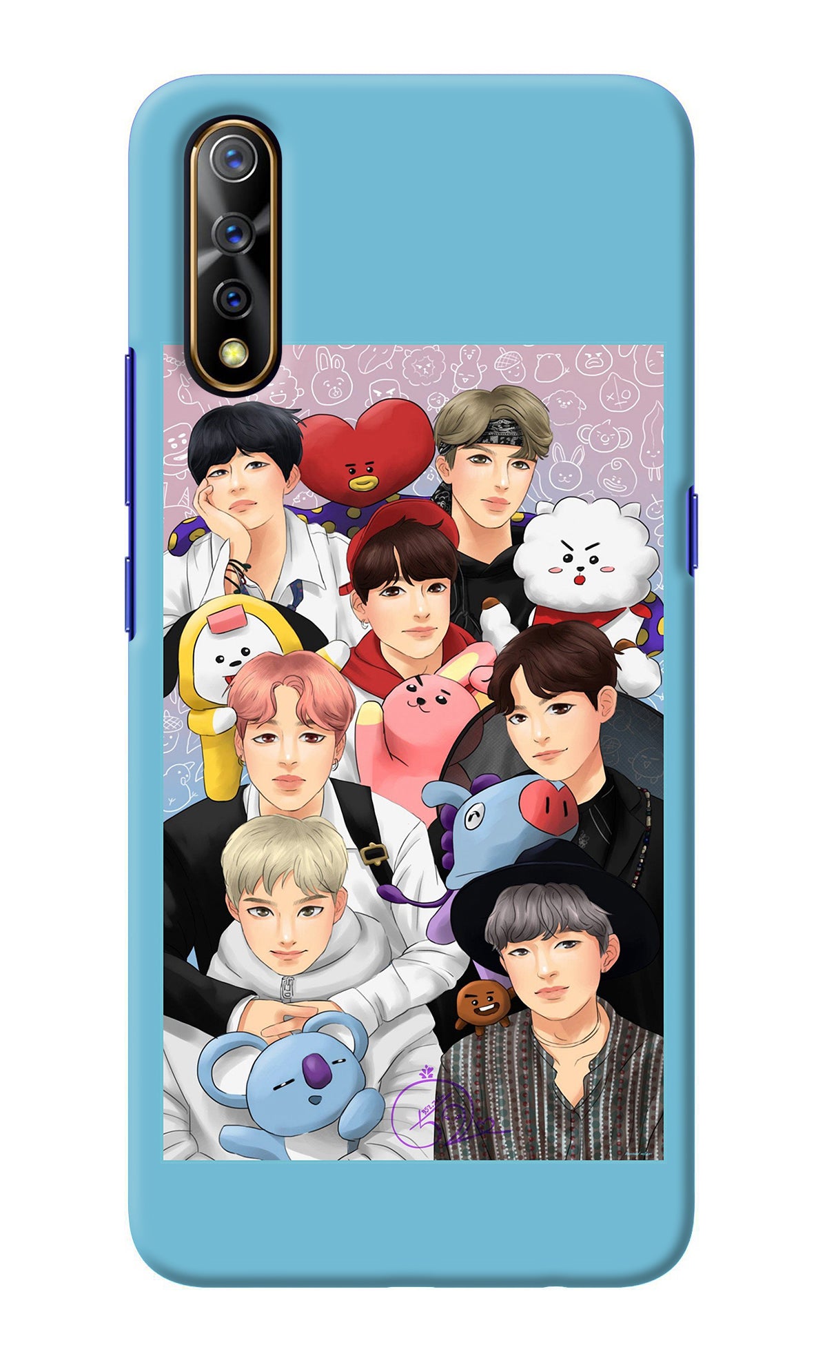 BTS with animals Vivo S1/Z1x Back Cover