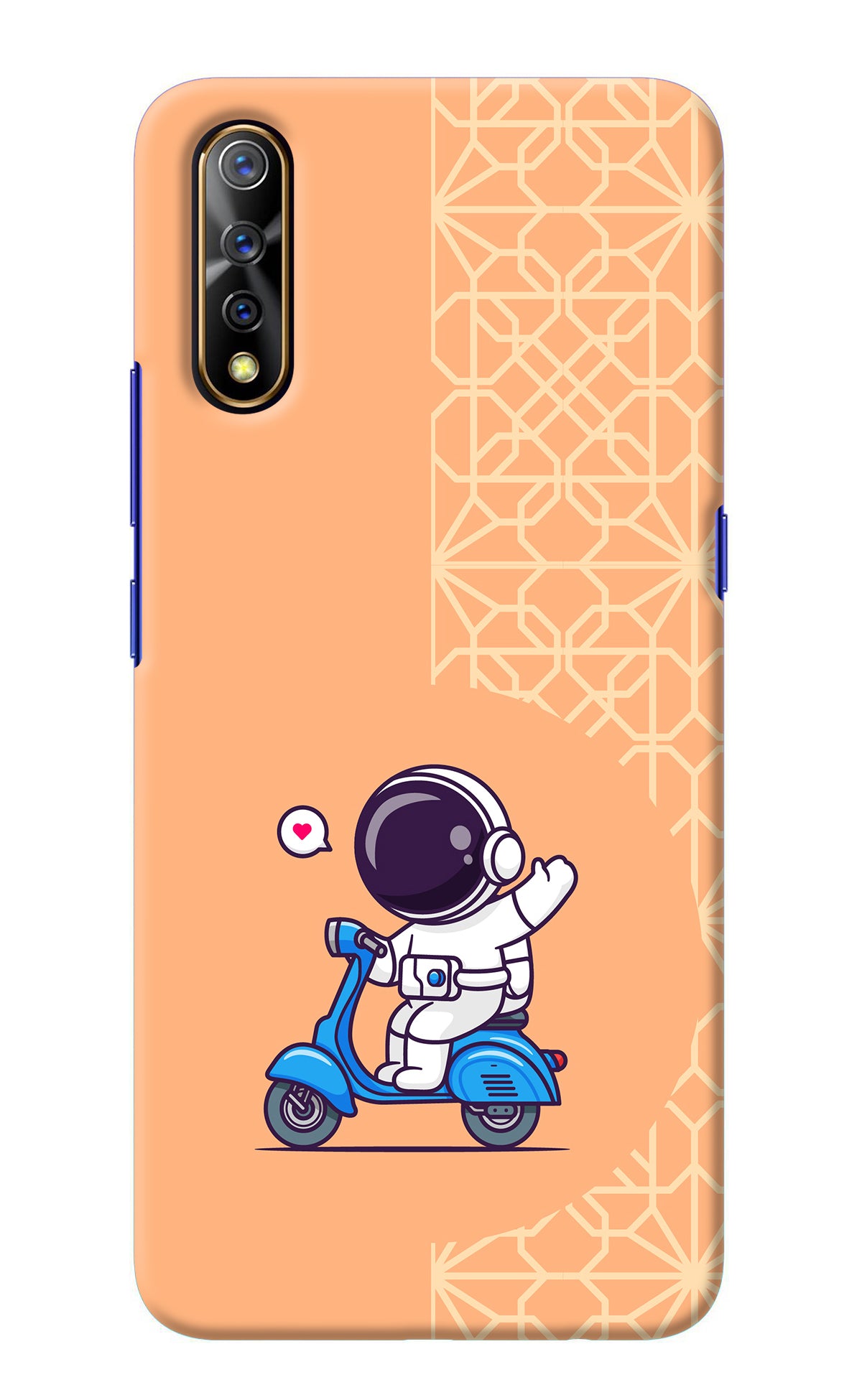 Cute Astronaut Riding Vivo S1/Z1x Back Cover