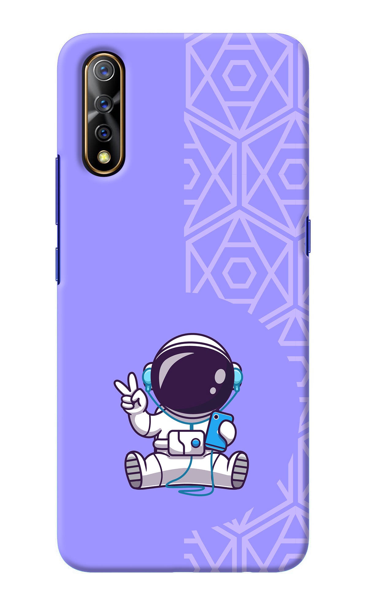 Cute Astronaut Chilling Vivo S1/Z1x Back Cover