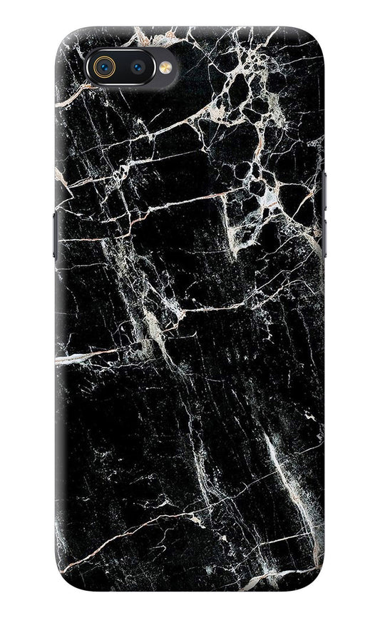 Black Marble Texture Realme C2 Back Cover