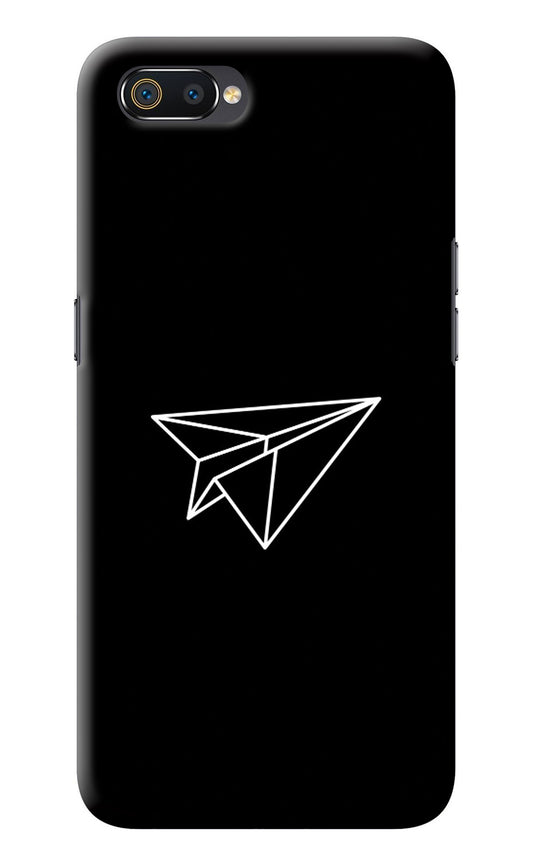 Paper Plane White Realme C2 Back Cover