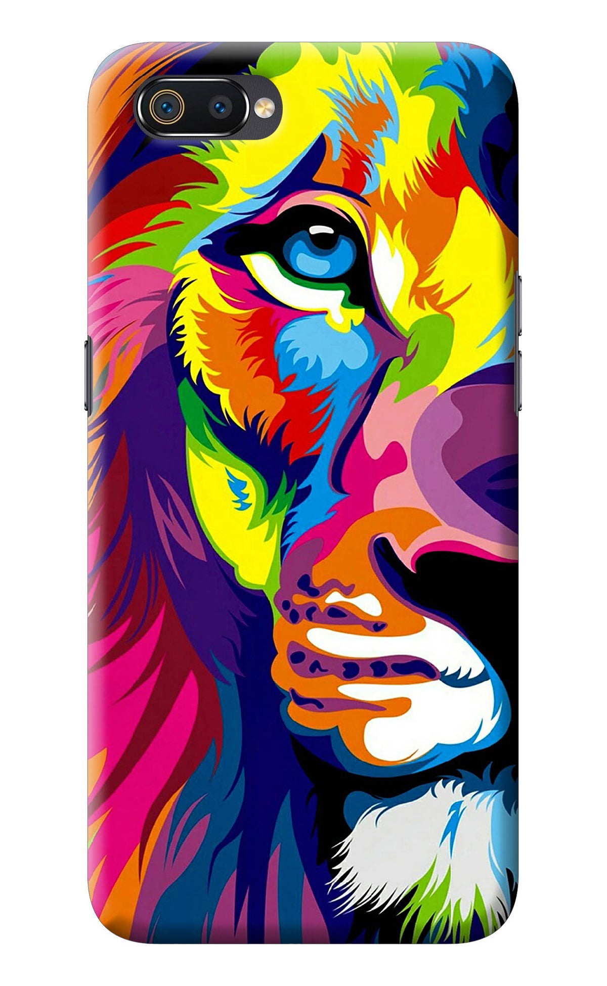 Lion Half Face Realme C2 Back Cover