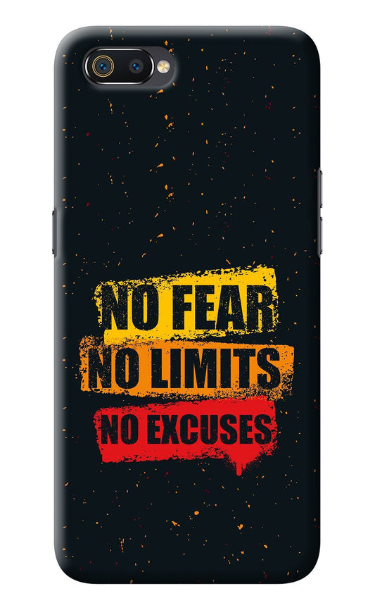 No Fear No Limits No Excuse Realme C2 Back Cover