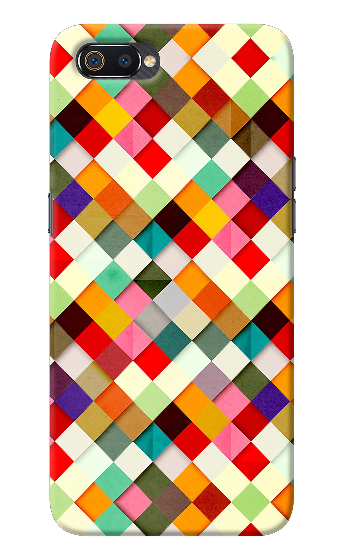 Geometric Abstract Colorful Realme C2 Back Cover