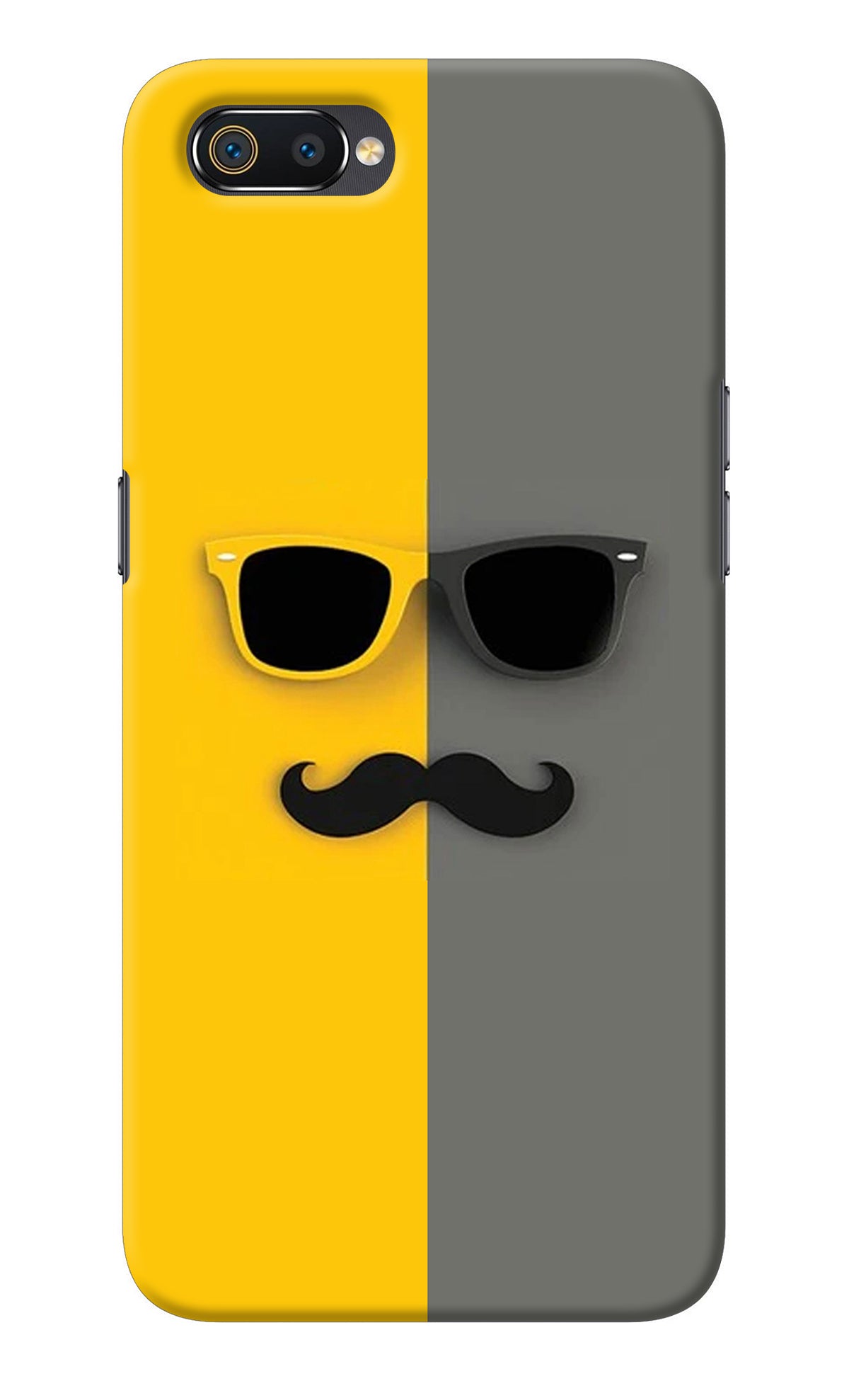 Sunglasses with Mustache Realme C2 Back Cover