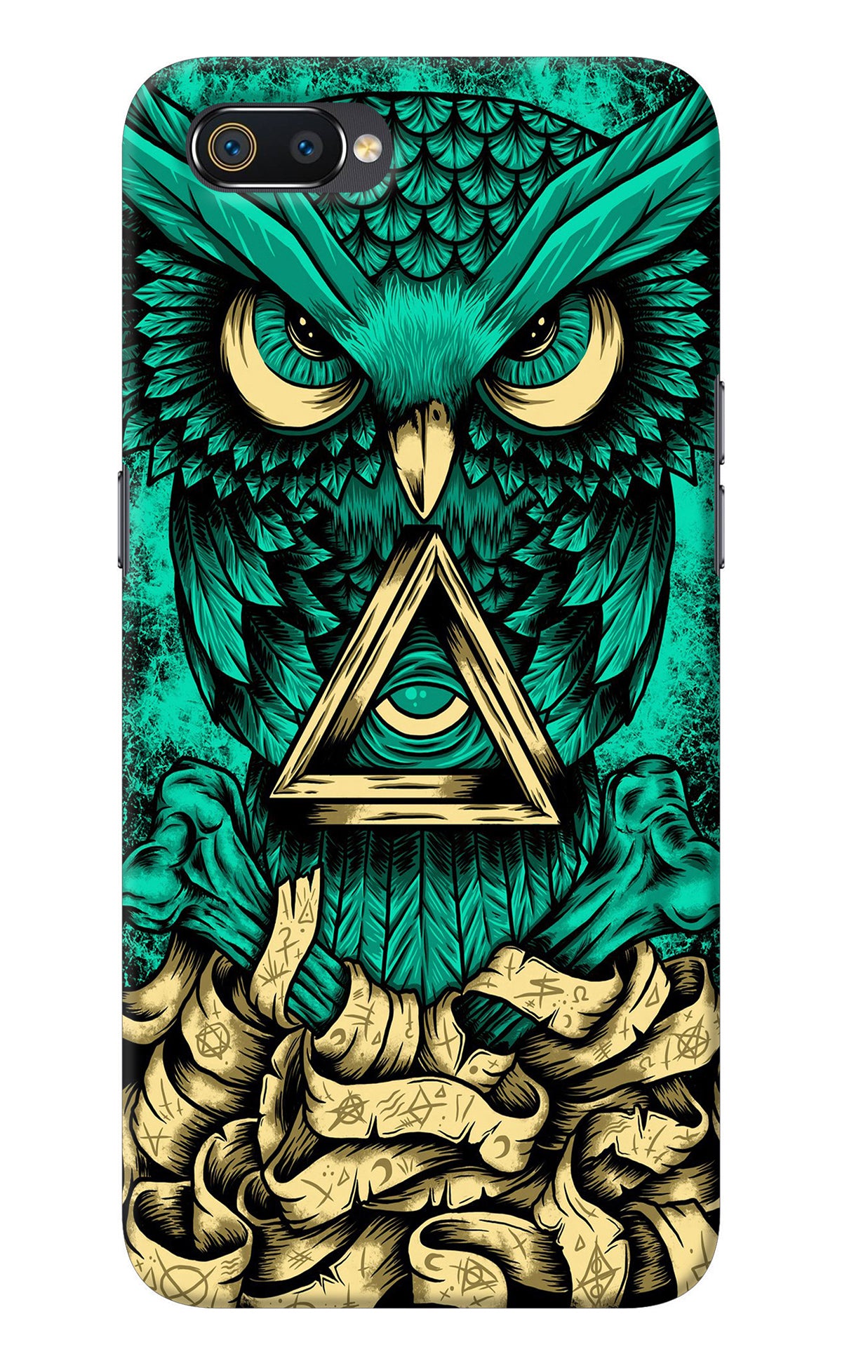 Green Owl Realme C2 Back Cover