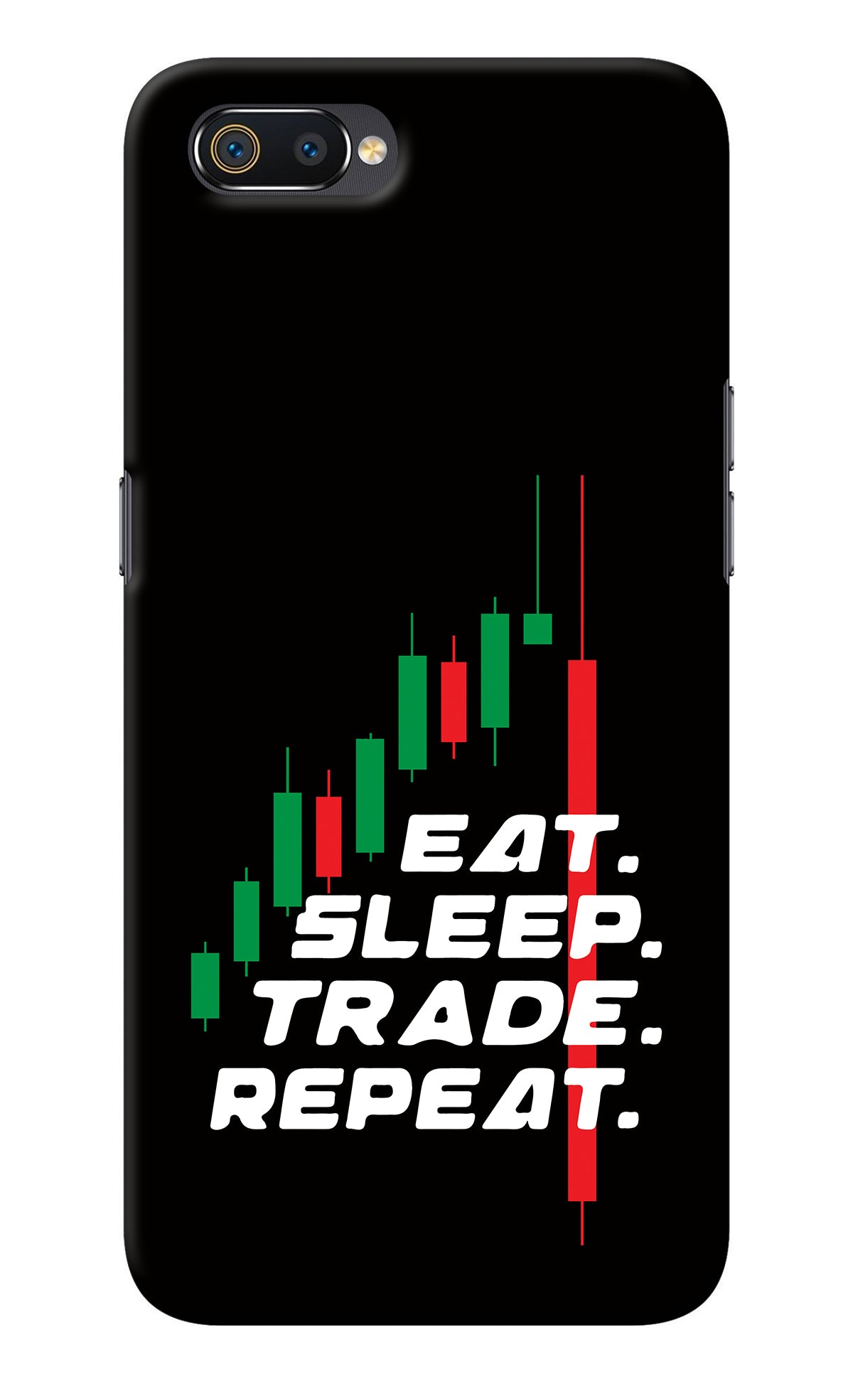 Eat Sleep Trade Repeat Realme C2 Back Cover