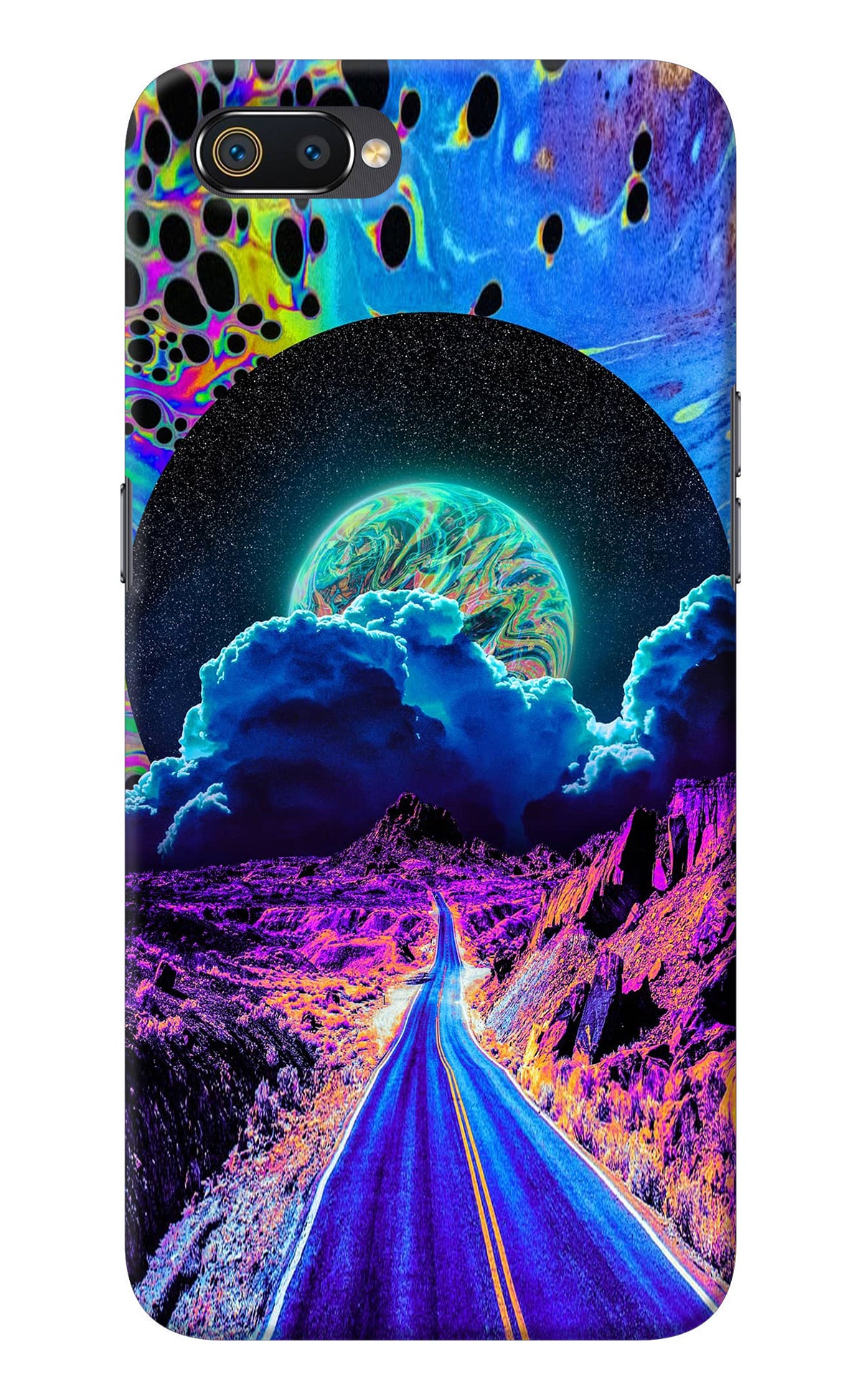 Psychedelic Painting Realme C2 Back Cover