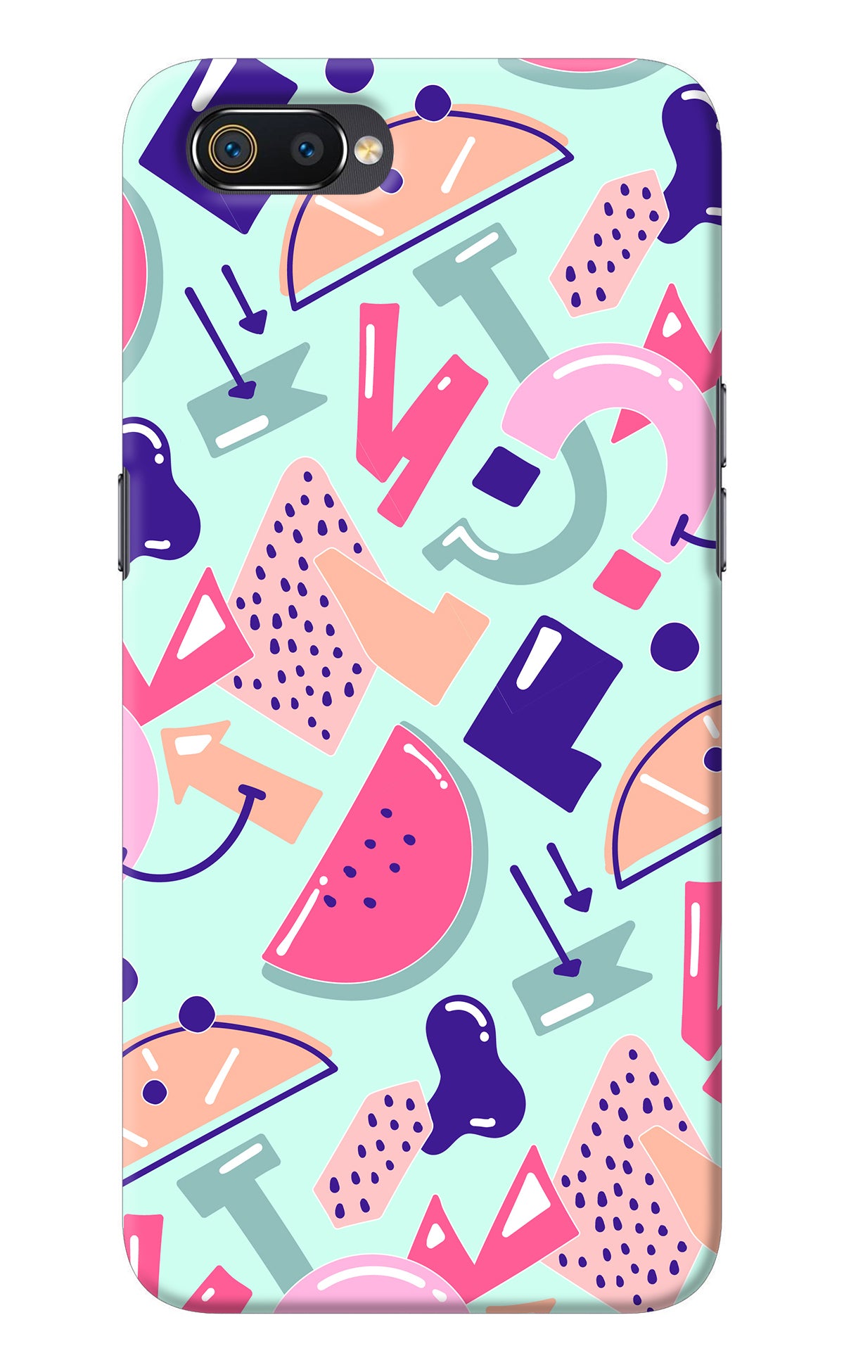 Doodle Pattern Realme C2 Back Cover