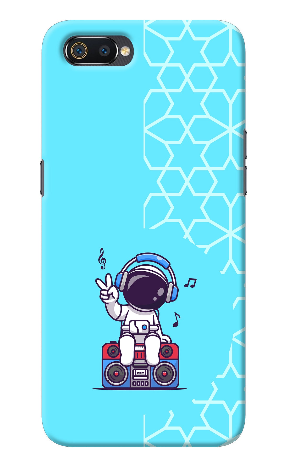 Cute Astronaut Chilling Realme C2 Back Cover