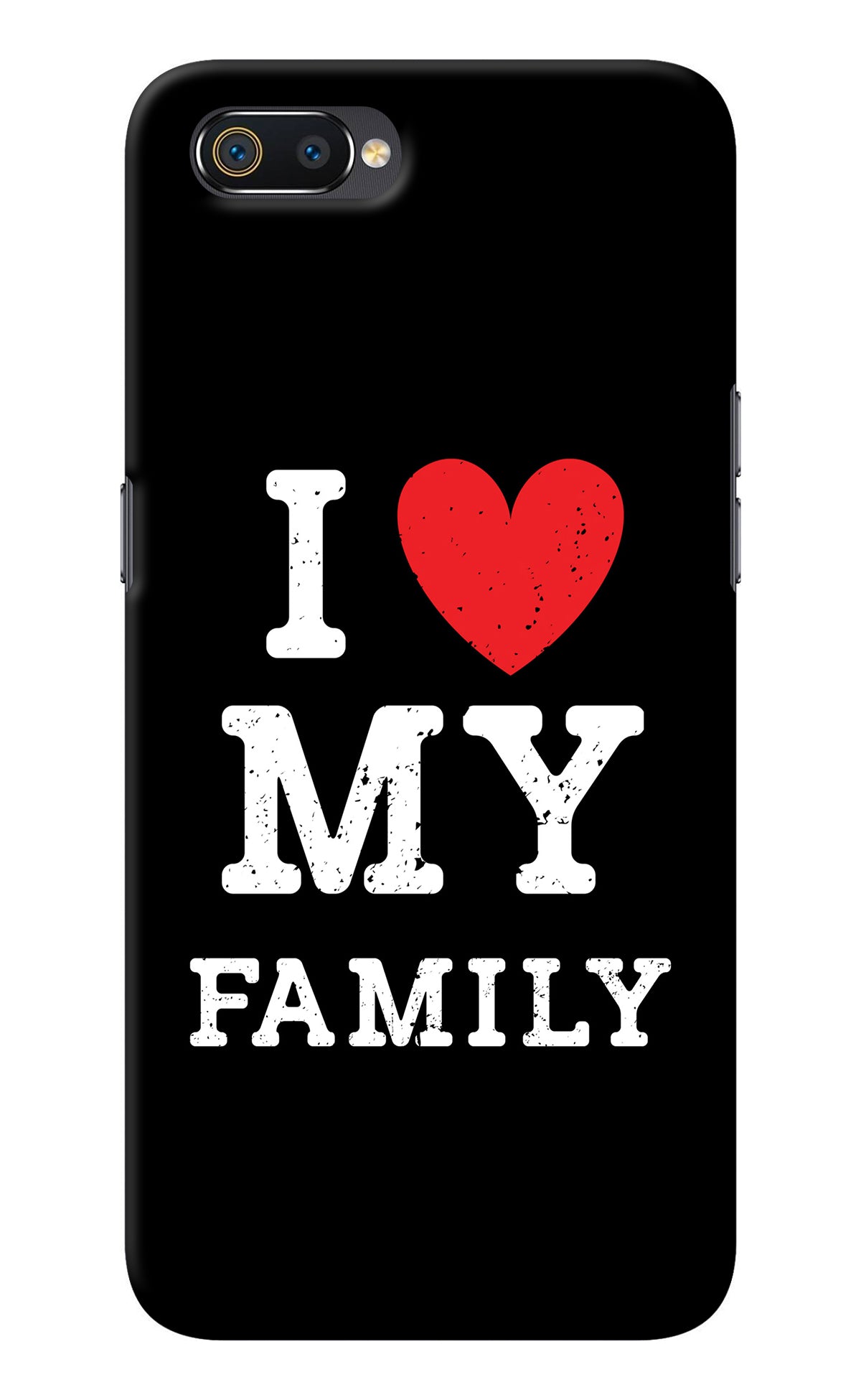 I Love My Family Realme C2 Back Cover