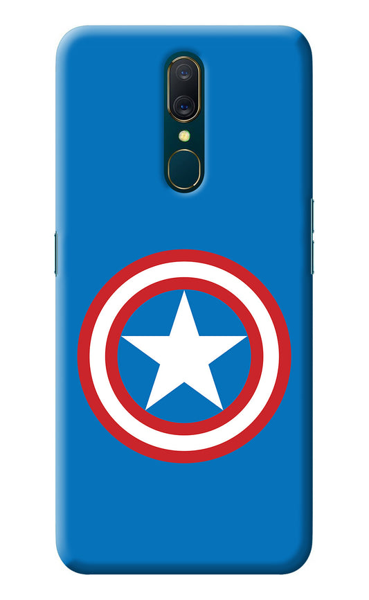 Captain America Logo Oppo A9 Back Cover