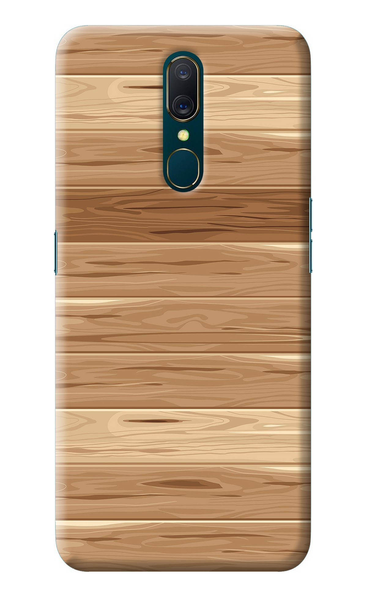 Wooden Vector Oppo A9 Back Cover