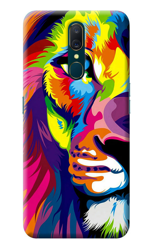 Lion Half Face Oppo A9 Back Cover