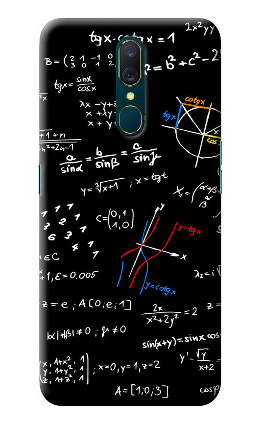 Mathematics Formula Oppo A9 Back Cover
