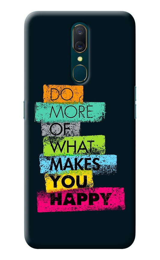 Do More Of What Makes You Happy Oppo A9 Back Cover