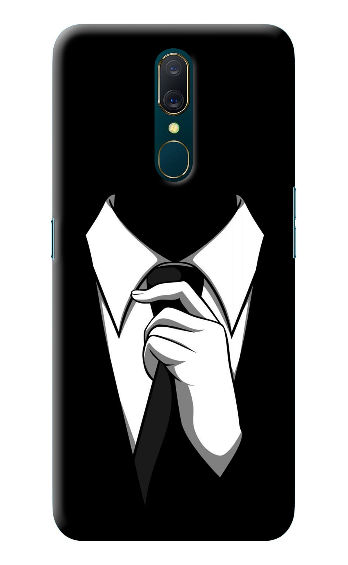 Black Tie Oppo A9 Back Cover