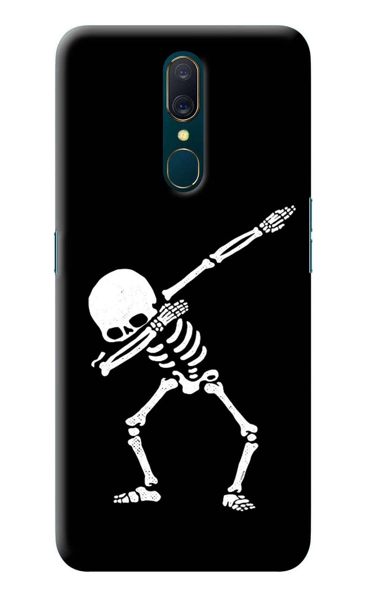 Dabbing Skeleton Art Oppo A9 Back Cover