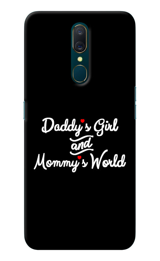 Daddy's Girl and Mommy's World Oppo A9 Back Cover