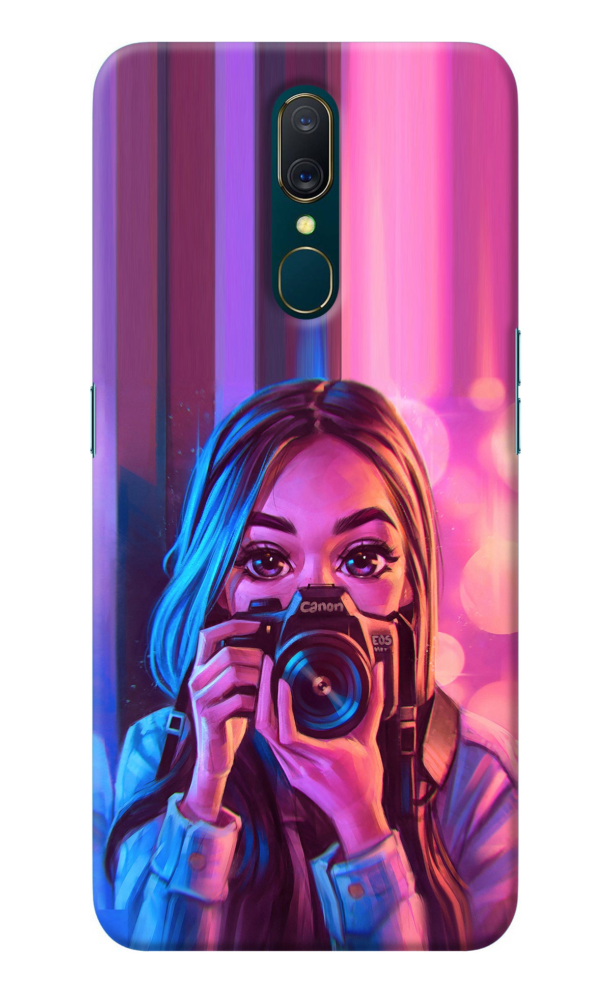 Girl Photographer Oppo A9 Back Cover