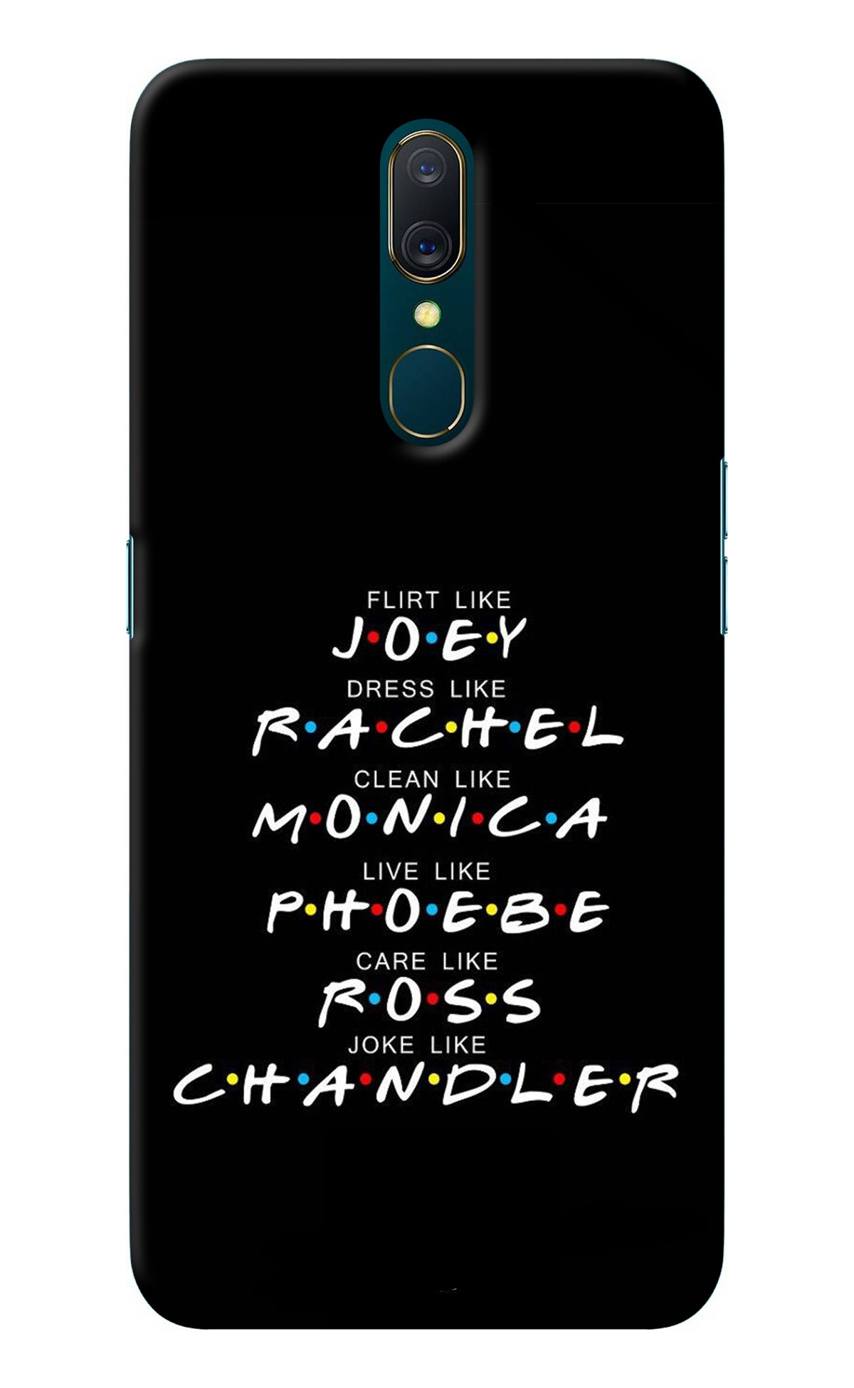 FRIENDS Character Oppo A9 Back Cover