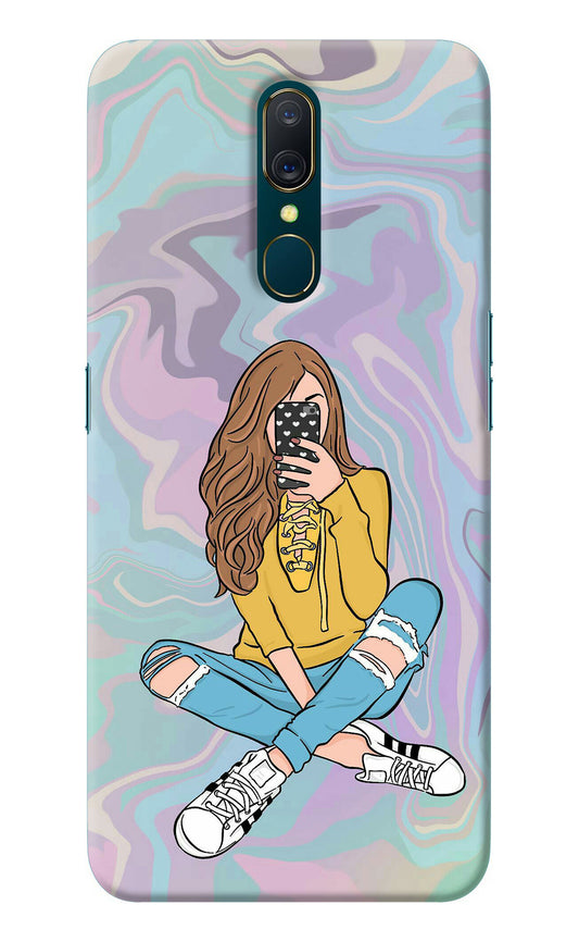 Selfie Girl Oppo A9 Back Cover