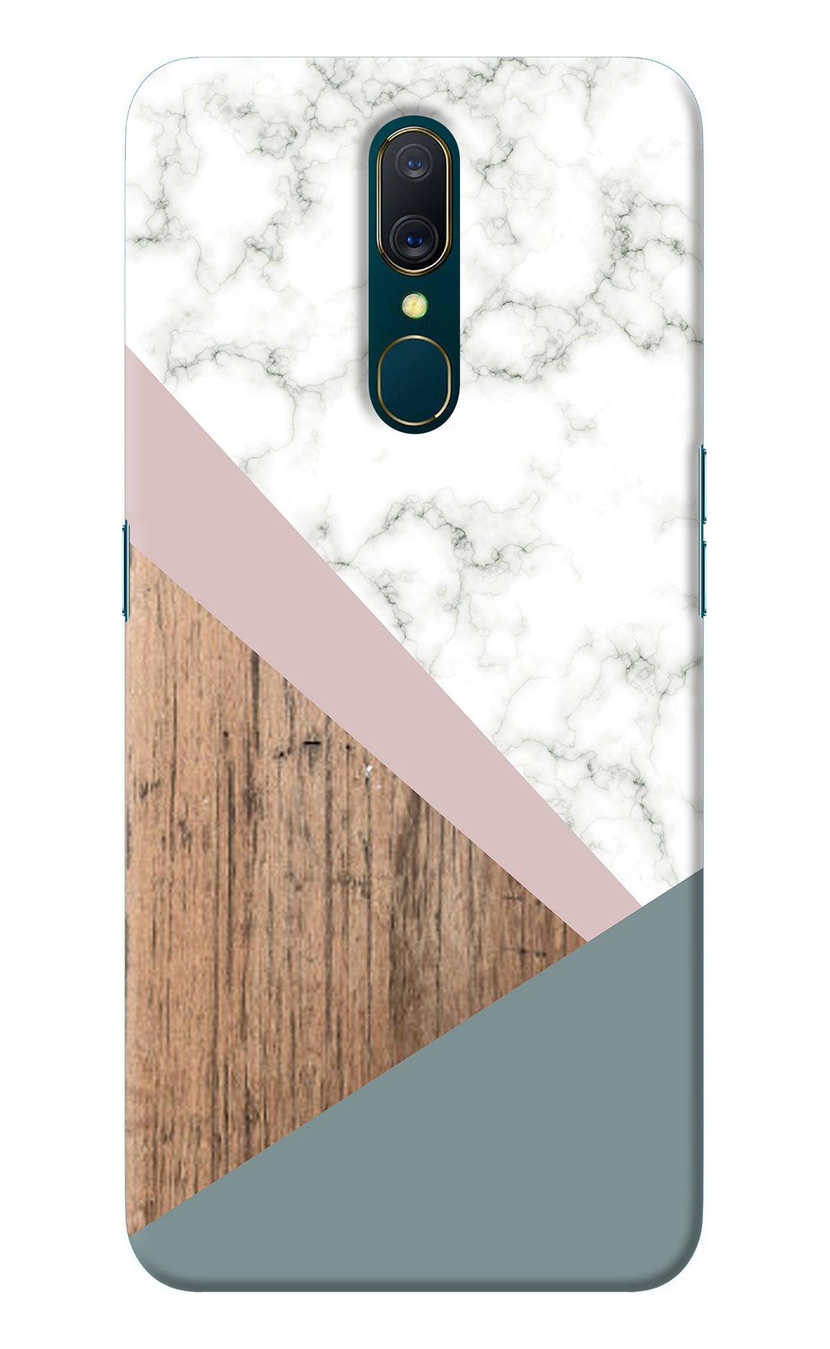 Marble wood Abstract Oppo A9 Back Cover